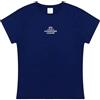 UEFA Maglietta da donna Champions League - S/M/L/XL, blu navy, UWCL, prodotto con licenza ufficiale, girocollo, 100% cotone, ottima idea regalo per calcio