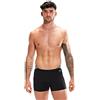 Speedo Men's Hyperboom Splice Aquashort Swimming Trunks| Quick Drying | Training | Fitness | Chlorine Resistant , Black/Bolt, 28