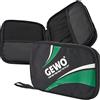 GEWO Unisex - Adulti Master Tavolo da Ping Pong Doppia Custodia, Nero/Verde, 32 x 23 x 3 cm
