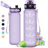KollyKolla Borraccia 500ml/1L/1.5L,Palestra a Prova di Perdite,Motivazionale con Filtro, Bottiglia d'acqua Sportiva con Indicatore del Tempo, Borraccia per Bambino, Bambina, Sport, Scuola