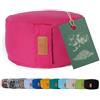 #DoYourYoga cuscino rotondo per yoga 30cm x 15cm | rosa | fodera lavabile | riempito con gusci di pula di farro biologico (KBA) | cuscino yoga per Yin Yoga e Meditazione