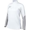 Nike Donna Drill Top W Nk DF Strk23 Dril Top, Bianco/Grigio Lupo/Bianco/Nero, DR2296-100, L