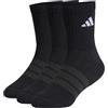 adidas Unisex - Bambini e ragazzi Cushioned Sportswear Crew Socks 3 Pair Pack, black/black/white, 3-4 Years