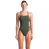 ARENA Solid Challenge Team Costume Intero Donna, Costume Donna ad Asciugatura Rapida, Costume da Bagno Sportivo in Tessuto MaxLife Eco Resistente al Cloro, Protezione UV, Tessuto Frontale Foderato