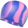 TYR Cuffia in Silicone Multicolor Cuffia in Silicone Multicolor, Unisex - Adulto, Purple/Pink Multi, M