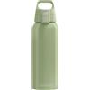 Sigg - Borraccia in alluminio - WMB One Eco Green - Adatta per bevande gassate - A tenuta stagna e leggera - Senza BPA - Verde - 1 L
