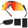 Ambienden Occhiali Ciclismo Uomo Donna - Occhiali Veloci Polarizzati Protezione UV400 - Occhiali Sportivi Leggeri Adatti Per Sci/Running/Pesca/Ciclismo All'Aperto