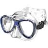 SEAC Capri, Maschera Subacquea per Uomo, Donna e Bambino, in Silicone, Ideale per Snorkeling, Trasparente/Blu, Regular