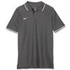 Nike Y Polo TM CLUB19 SS Polo M/c, Unisex Bambini, Charcoal Heathr/White, M