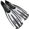 SEAC Fuga, Pinne da Subacquea per Immersioni e Apnea a Scarpetta Chiusa, Made in Italy Unisex Adulto, Bianco, 36/37 EU