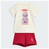 adidas Mixte bébé MARVEL SPIDER-MAN T-SHIRT SET, off white/active maroon, 18-24 Months
