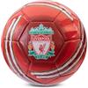 Hy-Pro Pallone da calcio Cyclone Liverpool F.C. con licenza ufficiale, taglia 5, per allenamento, partita, merchandising, da collezione, per bambini e adulti, rosso/bianco