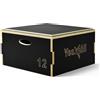 Yes4All, Box pliomterico Regolabile, Morbido, impilabile per Palestra Domestica, capacità di 199,12 kg, per Esercizi di Salto e condizionamento, Colore Nero, 30,5 cm