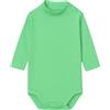 BABIDU Body neonato dolcevita a maniche lunghe 100% cotone, body neonato morbido tessuto traspirante ipoallergenico per pelli sensibili, vestiti unisex per battesimo neonato e bambina