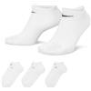 Nike U Nk Ltwt Ns 3Pr-Value, Calzini alla caviglia Unisex - Adulto, Bianco (Weiß), 46-50 (Talla produttore: XL)