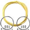 Cyclingcolors, Kit Cavi Alloggiamento Freno Unisex Adulto, Giallo (Yellow), Taglia unica