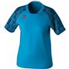 Erima Maglietta Sportiva Evo Star (3132411) Donna, Curacao/New Navy, 34