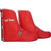 Tatonka Velo Gaiter L (Taglia 43 - 46) - Copriscarpe Impermeabile da Bicicletta con Strisce Riflettenti e ampiezza Gamba Regolabile - Taglia L (Taglia 43 - 46) - Donna - Rosso