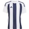 adidas Unisex - Bambini e Ragazzi Striped 24 Jersey Kids Shirt, Team Navy Blue 2/White/White, 11-12 Years