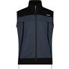 CMP - Gilet da uomo con cappuccio fisso in softshell accoppiato, Titanio, 52