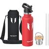 Super Sparrow Doppia Parete in Acciaio Inox Coibentato Bottiglia di Acqua -750ml - Isolante Della Borraccia - Perfetto Thermos - Privo di BPA, BPS, Ftalati