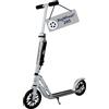 HUDORA Monopattino BigWheel 205 - Monopattino in alluminio resistente - Monopattino pieghevole regolabile con cavalletto - Monopattino sportivo per bambini e adulti fino a 100 kg - argento