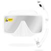 CRESSI dal 1946 - SF1 - Maschera Frameless Squadrata SF1 o Combo Set Maschera SF1 & Snorkel Dry ideale per Immersioni Apnea e Snorkeling, Taglia Unica Adulti