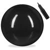 Relaxdays Palla da Ginnastica, Fitnessball Yoga & Pilates, Seduta Ufficio, Strumenti Palestra con Pompa, Ø 65cm, nera