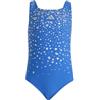 adidas Fille Glitter V-Back Swimsuit, Bright Royal, 5-6 Years