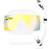 CRESSI dal 1946 - SF1 - Maschera Frameless Squadrata SF1 o Combo Set Maschera SF1 & Snorkel Dry ideale per Immersioni Apnea e Snorkeling, Taglia Unica Adulti