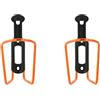 ZEFAL Pack Alu Plast 124 - Confezione da Due Portaborraccia - Porta Borraccia Bici In Alluminio Per Tutti i Tipi di Biciclette - Leggero e Resistente - Arancione