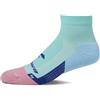 Brooks Ghost Quarter, Calzini da Running Unisex (S, Salt Air/Pink)
