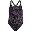 Speedo HyperBoom Allover Medalist Costume da Bagno per Bambina, Bright Peach, 5-6 Anni