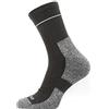 Sealskinz Solo Quickdry Ankle, Calzini Unisex-Adulto, Nero/Grigio, L