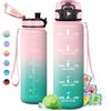 KollyKolla Borraccia 500ml/1L/1.5L,Palestra a Prova di Perdite,Motivazionale con Filtro, Bottiglia d'acqua Sportiva con Indicatore del Tempo, Borraccia per Bambino, Bambina, Sport, Scuola