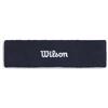 Wilson Terry Logo Fascia Per Capelli, Con Tecnologia Traspirante, Resistente Al Sudore, Realizzata In Tessuto Ad Asciugatura Rapida, Colore: Blu Navy Classico, Taglia: Unica