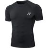 MEETWEE Maglietta Compressione Uomo Traspirante,Manica Lunga/Corta Palestra,Running,Ciclismo,Sport Intensi