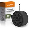 Prophete 133 - Camera d'Aria per Bicicletta, con valvola Dunlop Anti Foratura, Misure: 28 x 1,75 x 2 (71 x 4,44 x 5 cm), Colore: Nero