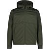 CMP - Giacca da uomo in softshell con cappuccio fisso, Forest, 56