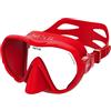 SEAC X-Frame - Maschera Frameless Silicone con Monolente in Vetro Temperato | Visione nitida e stabilità in acqua, volume ridotto | Per immersione e snorkeling | Made in Italy