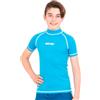 SEAC T-Sun Short Maglia Protettiva per Bambini Rash Guard per Snorkeling e Nuoto Anti UV Unisex Bambini Azzurro 7 Anni