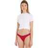 Tommy Hilfiger Slip Bikini Donna Cheeky High Leg Bikini Sportivo, Rosso (Primary Red), L