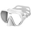 SEAC X-Frame - Maschera Frameless Silicone con Monolente in Vetro Temperato | Visione nitida e stabilità in acqua, volume ridotto | Per immersione e snorkeling | Made in Italy