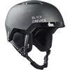 Black Crevice Chamonix - Casco da sci unisex da adulto, taglia: S (51-54 cm), colore: Nero opaco/Bianco