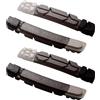 BBB Cycling - Pastiglie freno di ricambio per bici TriStop - 2 paia di pastiglie per cerchioni standard - Compatibili con sistemi V-Brake - Accessori per biciclette - 40 g - Grigio