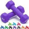 Portzon Manubri con pesi in 10 colori compatibili con set di 2 manubri in neoprene, 0,5-6,8 kg, antiscivolo, anti-rotolo, forma esagonale