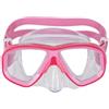Mares Puffer - Maschera per bambini a doppia lente, taglia XS-S, faciale in siliter e lenti in policarbonato resistenti