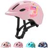 Favoto Casco Bici Bambini Leggero - Certificato CE Regolabile Traspirante Casco da Bicicletta Protettivo Antiurto per Monopattino Skateboard Roller con Ventilazione Fodera Lavabile S 48-52cm