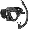 Seac Set Elba Valve, Set Snorkeling con Maschera Subacquea e Snorkel con Valvola di Spurgo Acqua per Adulti e Ragazzi