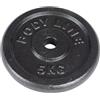Bodyline Disco in ghisa 5 kg per allenamento con bilanciere, manubrio e sollevamento pesi - diametro 25 mm - per palestra, fitness, allenamento a casa